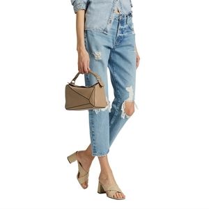 Frame Le Original Distressed Ripped Blue Jeans NWT